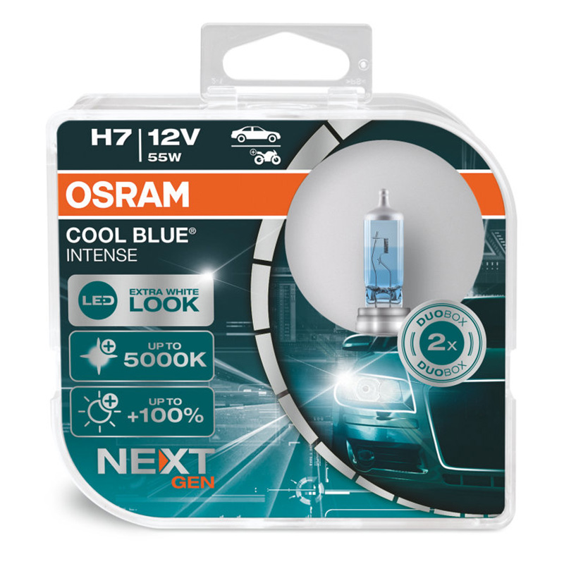 64210CBN-HCB OSRAM COOL BLUE INTENSE next Generation H7 12V 55W