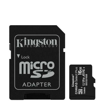 Карта памяти Kingston MicroSDHC 16Gb (Class 10)