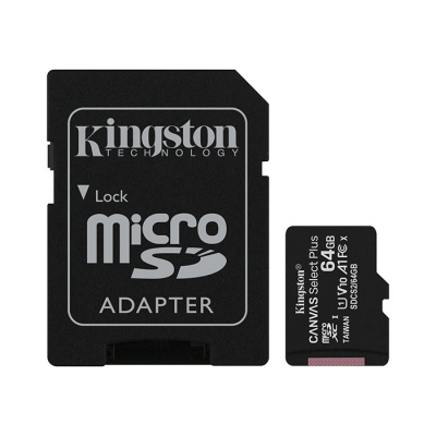 Карта памяти Kingston MicroSDXC 64Gb Canvas Select Plus (Class 10)