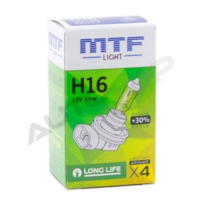 Галогенная лампа H16 MTF Standard +30% 12V 19W (HS1216)