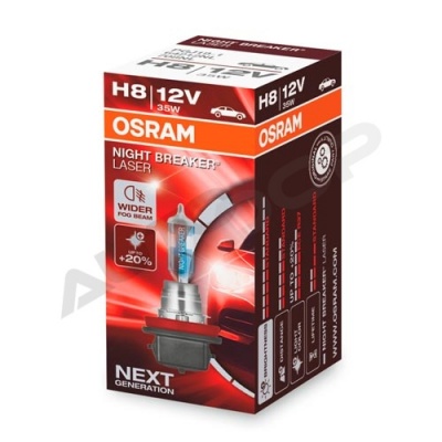 Галогенная лампа H8 Osram Night Breaker Laser +150% 12V 35W (64212NL)