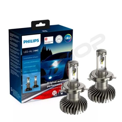 Комплект светодиодных ламп H4 Philips X-tremeUltinon LED Gen2 5800K (11342XUWX2)