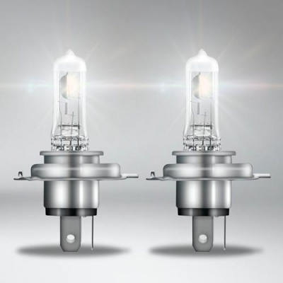 Комплект галогенных ламп H4 Osram Night Breaker Silver +100% 12V 60/55W (64193NBS-HCB)