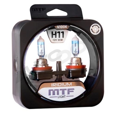 Комплект галогенных ламп H11 MTF Iridium 4100K 12V 55W (HRD1211)