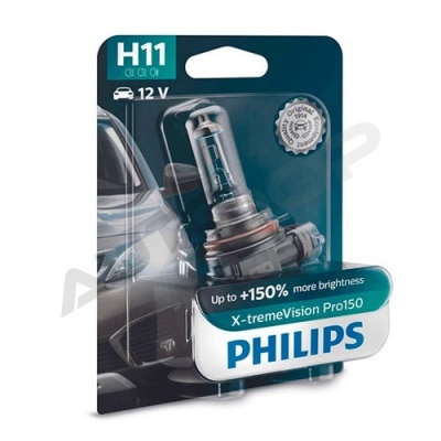 Галогенная лампа H11 Philips X-treme Vision Pro150 +150% 12V 55W (12362XVPB1)