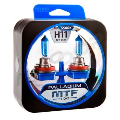 Комплект галогенных ламп H11 MTF Palladium 5500K 12V 55W (HPA1211)