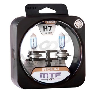 Комплект галогенных ламп H7 MTF Iridium 4100K 12V 55W (HRD1207)