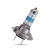 Галогенная лампа H7 Philips Racing Vision GT200 +200% 12V 55W (12972RGTB1)