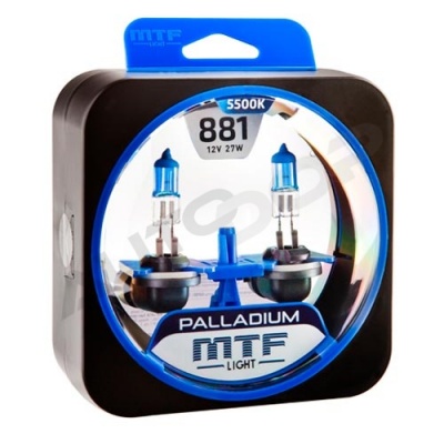 Комплект галогенных ламп H27 881 MTF Palladium 5500K 12V 27W (HPA1281)