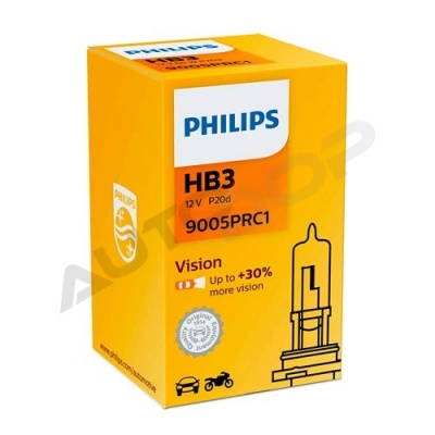 Галогенная лампа HB3 Philips Vision +30% 12V 65W (9005PRC1)