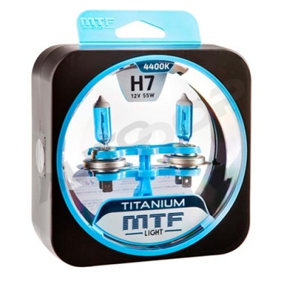 Комплект галогенных ламп H7 MTF Vanadium 5000K 12V 55W (HVN1207)