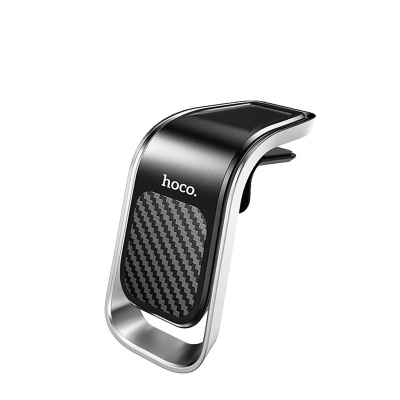 Магнитный держатель Hoco CA74 Universe черный/серебро