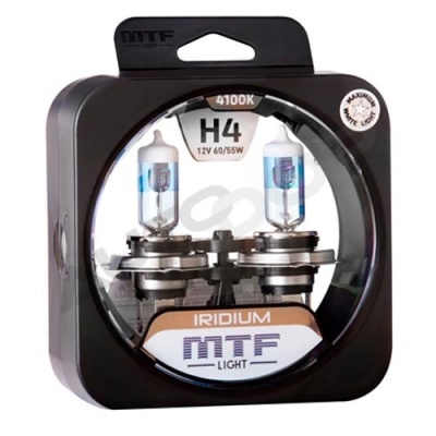 Комплект галогенных ламп H4 MTF Iridium 4100K 12V 60/55W (HRD1204)