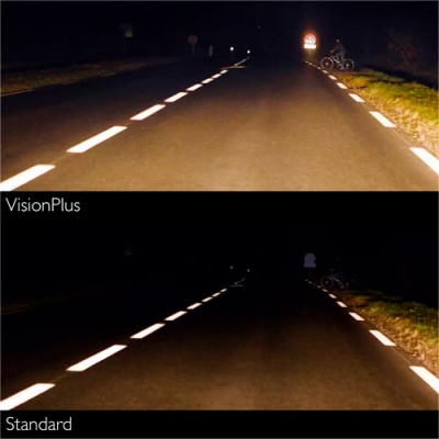 Комплект галогенных ламп H4 Philips Vision Plus +60% 12V 60/55W (12342VPS2)