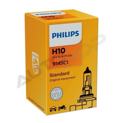 Галогенная лампа H10 Philips Vision +30% 12V 45W (9145C1)