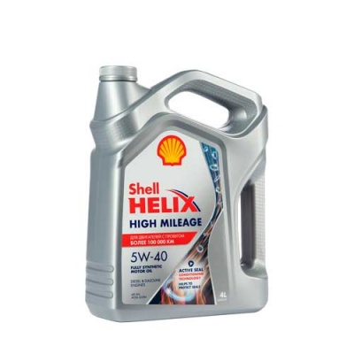 Моторное масло Shell Helix High Mileage 5w40 (4 л)