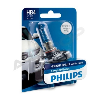 Галогенная лампа HB4 Philips Crystal Vision 12V 55W 4300K (9006CVB1)