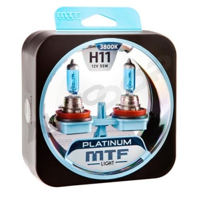 Комплект галогенных ламп H11 MTF Platinum 3800K 12V 55W (HPL1211)