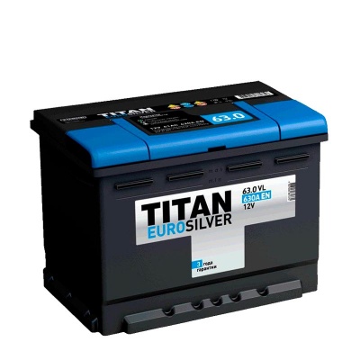 Товар: Аккумулятор Titan Euro Silver 6СТ-63.0 VL (63 А/ч | О/п)