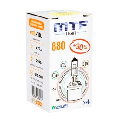 Галогенная лампа H27 880 MTF Standard +30% 12V 27W (HS1280)