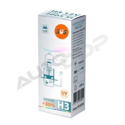 Галогенная лампа H3 SVS Standard +30% 12V 55W