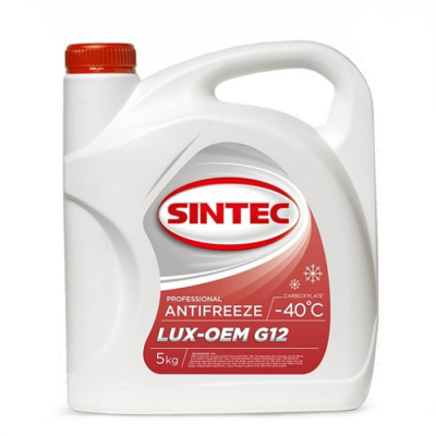 Антифриз Sintec Lux G12 (Красный | 5кг)