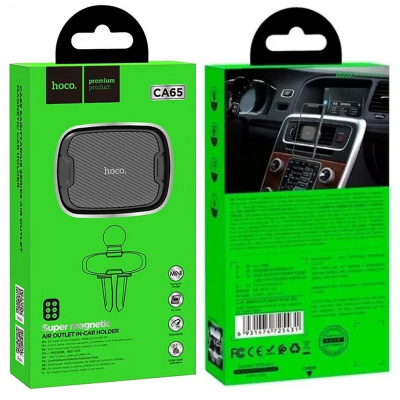 Магнитный держатель Hoco CA65 Черный