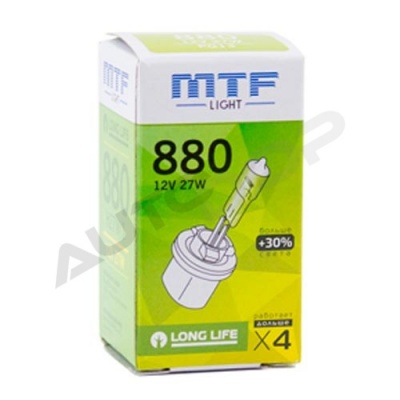Галогенная лампа H27 880 MTF Standard +30% 12V 27W (HS1280)