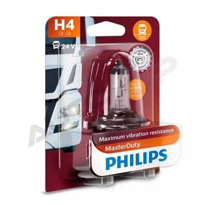 Галогенная лампа H4 Philips Master Duty +130% 24V 75/70W (13342MDB1)