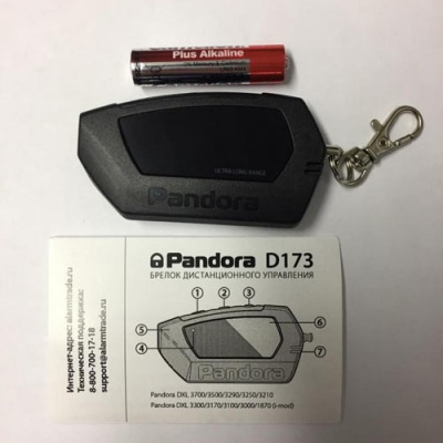 Брелок автосигнализации Pandora D173 Black LCD