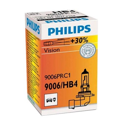 Галогенная лампа HB4 Philips Vision +30% 12V 51W (9006PRC1)