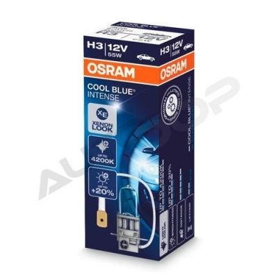 Галогенная лампа H3 Osram Cool Blue Intense +20% 12V 55W (64151CBI)