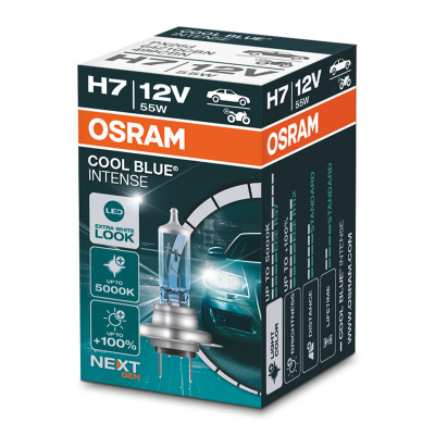Галогенная лампа H7 Osram Cool Blue Intense +100% (Next Gen) 12V 55W (64210CBN)