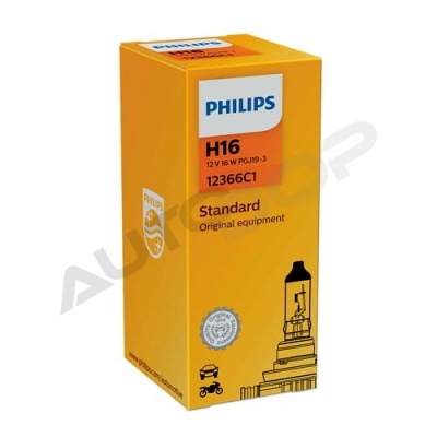 Галогенная лампа H16 Philips Standard 12V 19W (12366C1)