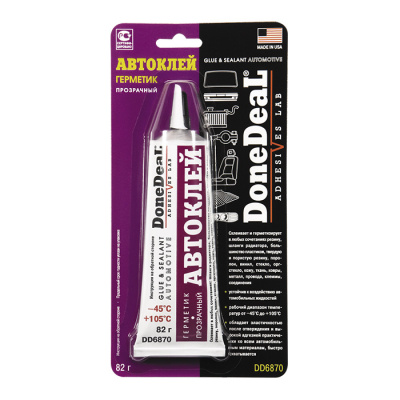 Автоклей, клей-герметик DoneDeal, прозрачный (82г)