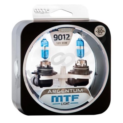 Комплект галогенных ламп HIR2 MTF Argentum +80% 4000K 12V 55W (H8A12H2)