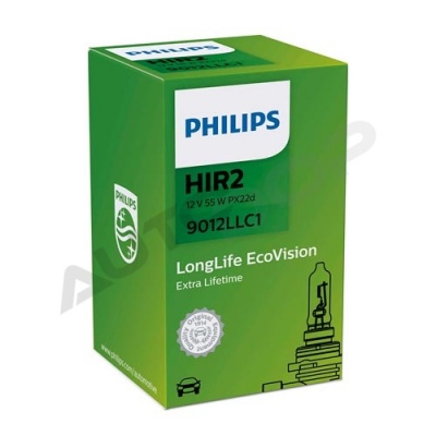 Галогенная лампа HIR2 Philips Long Life EcoVision 12V 55W (9012LLC1)