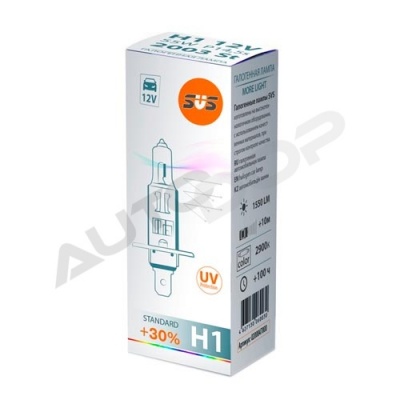 Галогенная лампа H1 SVS Standard +30% 12V 55W